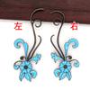 W60822 Cobre Hecho a Mano DIY Dinastía Qing Tardía Color Accesorios Básicos Adornos para el Cabello Materiales Hanfu 27*67mm