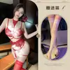Fragancia Night Ting Lencería Morada Sexy Cuello Colgante Encaje Push-up Anillo para Pierna Sexy Traje