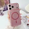 Funda Protectora Magnética de Amazon para iPhone 18 Pro Max Estilo Ondas de Agua con Purpurina Se Transforma Instantáneamente en Funda para iPhone 18/17