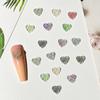 Joias de manicure Camélia amor folha de ouro atacado broca de resina em forma de coração de gelo através de acessórios para capa de celular de unha diy