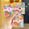 Banda de Goma Pequeña Amigable con el Cabello de Bebé Caja de Almacenamiento para Ligas de Pelo de Niña Goma Elástica Infantil Mini Pinza para el Cabello Al por Mayor