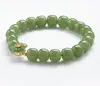 Pulsera de Flor Verde Imitación Jade Hetian Pulsera de Flor de Durazno Huan de Segunda Generación Pulsera Regalo para Novia Pulsera