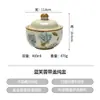 Pote de cerâmica estilo chinês retrô para sopa, resistente ao calor, para uma pessoa, tigela à prova d'água para cozinhar ninho de pássaro, tigela para cozinhar ovo para uso doméstico, panela de cozimento lento, panela de sopa