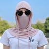 Novo Chapéu Cachecol de Seda Gelada Protetor Solar Máscara de Proteção para o Pescoço Faixa de Proteção UV Feminina Equipamento de Cabeça Completo para Ciclismo Masculino