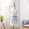 Roupas de dança infantis de alça Roupas de dança chinesa femininas Roupas de corpo inteiro Roupas profissionais de ginástica Roupas de prática de balé Roupas de corpo inteiro para dança