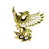 Broche Retro de Aleación de Dragón y Fénix Europeo y Americano, Insignia Metálica Creativa Personalizada, Accesorio de Ropa Unisex