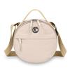 Bolsa de Nylon Leve da Moda para Mulheres 2026 Nova Versátil Pequena Bolsa de Mão para Senhoras, Elegante Pequena Bolsa Redonda de Ombro Transversal