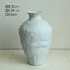 Vaso Cerâmico Estilo Silencioso Vaso de Cerâmica Grossa Arranjo de Flores Retrô Nostálgico Feito à Mão Decoração de Pousada Hotel Zen Novo Estilo Chinês