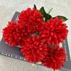 Bola de Flores Simulada de 5 Pétalas, Crisântemo Africano, Layout de Espaço para Salão de Casamento, Flores Artificiais Decorativas, Enfeites e Adereços para Fotografia de Sala de Estar em Casa