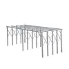 Puesto de Mercado Nocturno Mesa Plegable Móvil para Exhibir Frutas y Ropa Estantería Plegable Estantería Gruesa para Puesto Plegable
