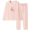 Roupas Íntimas de Algodão com Lycra Outono para Meninas Yingbron Roupas Quentes de Outono Calças de Outono Roupas de Casa para Crianças Conjunto Básico de Pijama