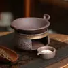 Set de Quemador de Incienso y Tostador de Té de Cerámica, Estufa Tibia para Calentar Té, Potenciador de Aroma para Hojas de Té, Herramienta para Tostar Té, Baldosa para Hornear Té, Tostador Tibio para Té