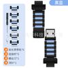 Para reloj teléfono genius Z987653210 adaptador de correa con hebilla magnética flash Q2A Q1 D3 D2 D1