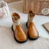 Botas Martin para niñas, nueva colección otoño/invierno 2026, botines para niñas, botas de cuero de media pantorrilla estilo británico retro para niños, elegantes y a la moda