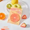 Cesta de frutas notas adesivas criativas de formato especial N vezes cola simulação fruta comida lembrete mensagem nota decoração de diário de mão