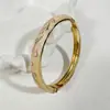 Yongge Jewelry Pulsera de Esmalte Transfronteriza Europea y Americana para Mujer Moderna Colorida Geométrica Rayada de Puntos Filigrana con Borde Dorado Accesorio de Mano