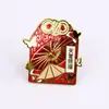 Insignias metálicas personalizadas de fábrica: Broches de esmalte versión Q de Magic Master, personalización de insignias de metal con temática de anime