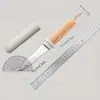 Cuchillo para fruta estilo alemán, un cuchillo para fruta 2 en 1 versátil para uso doméstico, perfecto para pelar y rebanar frutas y verduras, una herramienta de cocina conveniente
