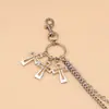Joyería Transfronteriza Europea y Americana Hip-Hop Rock Metal Pluma Cadena para Jeans Cadena de Cintura Moda Femenina Anillo Accesorios para la Cintura