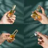 Venta Directa de Fábrica de Botellas de Vidrio Cónicas de 15 ml para Loción y Esencia, Botellas Gotero Personalizables en Color para Aceites Esenciales