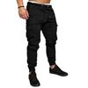 2023 AliExpress nuevo pantalón casual para hombre transfronterizo estilo europeo y americano juvenil color sólido simple con cordones y tobilleras para hombre
