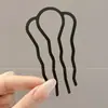 Herramienta invisible para peinar el cabello, pasador de horquilla en forma de U para mujeres, peine de cuatro dientes, pasador para moño perezoso, peine para el cabello, accesorio para el cabello para cabellos sueltos