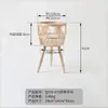 Maceta creativa tejida a mano, maceta nórdica, soporte para plantas estilo ins, soporte decorativo para macetas de interior, soporte de madera para plantas de balcón