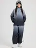Traje de Esquí Estilo Nuevo Invierno 2024 para Mujer, Tablón Único, Cortavientos, Impermeable, Cálido de Algodón, Traje para Hombre