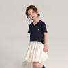 Pudding Haru Ropa de Niños Ropa de Verano Moda para Niñas Manga Corta Verano 2025 Nuevo Camiseta Versátil Casual con Cuello en V para Niños