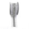 Nuevos Diamantes de Imitación de Red Transfronterizos de 6 mm, Diamantes de Imitación de Malla de Código de Barras de Doble Fila para Vestidos de Novia, Zapatos, Bolsos, Accesorios de Ropa DIY y Componentes de Joyería