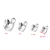 En stock Suministro Accesorios de Acero Inoxidable Hebilla de Cadena de Garra Juego de Juntas Hebilla de Garra de Zirconia Hebilla de Cierre de Extremo de Pulsera DIY