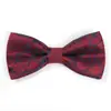 Pajarita Formal para Hombre Color Borgoña Patrón Borgoña Pajarita de Novio Masculina Boda Padrino Pajarita Doble Femenina Negra