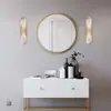 Luminária de Parede em Cobre Maciço com Mármore Estilo Nórdico Designer Minimalista Criativa para Sala de Estar Quarto Parede de Fundo Corredor Luminária de Cabeceira