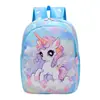 Nova Mochila Escolar para Jardim de Infância Menina Desenho Animado Unicórnio Fofo Mochila de Estudante Leve Grande Capacidade Mochila Infantil