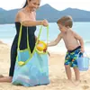 Bolsa de Playa de Comercio Exterior Más Vendida Bolsa de Almacenamiento de Juguetes de Playa para Niños al Aire Libre Malla de Almacenamiento de Gran Capacidad para Herramientas de Excavación de Arena