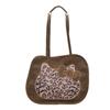Desenho animado gato fofo bolsa de axila leopardo bolsa de ombro feminina 2025 nova bolsa coreana bolsa feminina bolsa de ombro