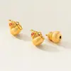 Colgante de calabaza bañado en oro de plata de ley 925, accesorio para pulsera DIY de resina finamente elaborado, accesorio de material de cuerda trenzada hecho a mano Q0186