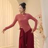 Liquidação: Sem Figurinos de Dança, Figurinos de Dança Clássica, Roupas de Prática de Manga Longa Sem Dedos para Mulheres Adultas, Roupas de Dança Moderna