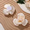 Estilo Delicado Feminino Cetim Tridimensional Camélia DIY Artesanal de Alto Padrão Acessórios de Flor para Sapato Acessórios para Roupa