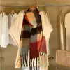 Bufanda para Mujer Otoño e Invierno Estilo Coreano Nuevo Estilo Europeo y Americano Engrosada de Moda Hilo Circular Cuadros Arcoíris Cálida para el Cuello Moda