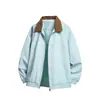 Chaqueta Trendy con Solapa para Hombre, Atuendo Elegante y Único para Primavera y Otoño, Chaqueta Casual Versátil en Rosa, Negro y Morado
