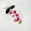 Orquídea Phalaenopsis artificial individual con 6 flores y 1 capullo, planta en maceta DIY para sala de estar del hogar, materiales para arreglos florales, flor decorativa para jardinería interior y exterior