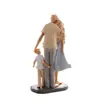 Figura Decorativa Família Resina 15cm x 9cm x 28cm - Wolff