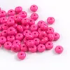 Cuentas de Ábaco de Color Sólido Luminoso, Cuentas Espaciadoras, Cuentas Planas, Material para Pulsera de Cuentas Hecha a Mano DIY, Cadena de Teléfono Móvil
