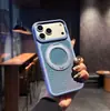 Adecuado para iPhone 18 Pro Max, funda de teléfono con soporte magnético de acabado mate, cubierta Apple 17 de protección total anticaídas