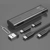 Xin Gan Hui Cable de Datos Carga Rápida 65W Caja de Almacenamiento Multifuncional con Múltiples Adaptadores, Todo en Uno Compatible con Tipo-C