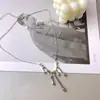 Collar de Gota de Agua de Lava de Lujo Ligero de Nicho para Mujeres Celebridad de Internet ins Estilo Frío de Moda Cadena Hip Hop Cadena de Suéter Accesorios Spice Girl