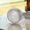 Borda de prata Ripple Fruit Plate Household Living Room Plate Prato de frutas Phnom Penh Bolo de sobremesa transparente Osso cuspindo talheres