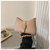 Bolso Vintage de Color Sólido para Mujer 2025 Nuevo Bolso de Hombro Casual Estilo Coreano Bolso de Mano Simple Bolso Cruzado de Moda Estilo Occidental