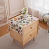 Tela jacquard teñida en hilo estilo americano para cubrir cubo de mesita de noche, toalla, microondas, refrigerador, lavadora, tela multifuncional a prueba de polvo
